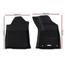 Weisshorn Car Rubber Floor Mats Compatible For Toyota Hilux Dual Cab 2015 - 2022 - RnR Galore