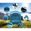 Weisshorn Double Camping Shower Toilet Tent Outdoor Fast Set Up Change Room - RnR Galore