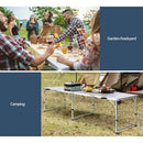 Weisshorn Folding Camping Table 240CM Portable Outdoor Picnic BBQ Aluminium Desk - RnR Galore