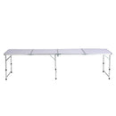 Weisshorn Folding Camping Table 240CM Portable Outdoor Picnic BBQ Aluminium Desk - RnR Galore