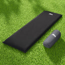 Weisshorn Self Inflating Mattress Camping Sleeping Mat Air Bed Pad Single Black - RnR Galore