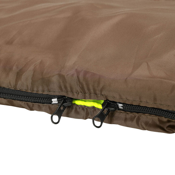 Weisshorn Sleeping Bag Double Bags Thermal Camping Hiking Tent Brown - 5°C - RnR Galore