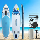 Weisshorn Stand Up Paddle Board 10.6ft Inflatable SUP Surfboard Paddleboard Kayak Surf Blue - RnR Galore