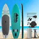Weisshorn Stand Up Paddle Board 10.6ft Inflatable SUP Surfboard Paddleboard Kayak Surf Green - RnR Galore