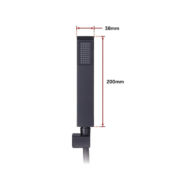 WELS 8" Rain Shower Head Set Square Dual Heads Faucet High Pressure With Mixer - RnR Galore