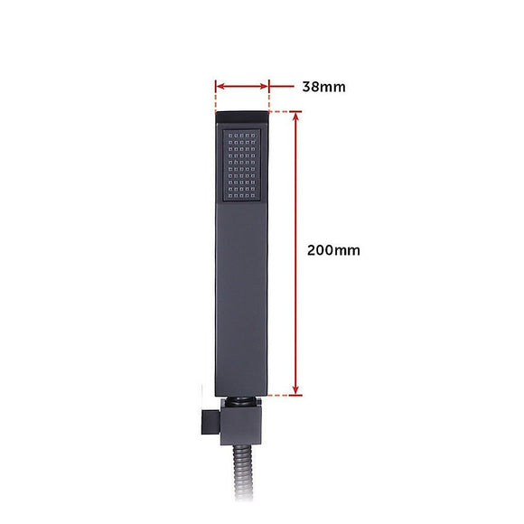 WELS 8" Rain Shower Head Set Square Dual Heads Faucet High Pressure With Mixer - RnR Galore