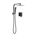 WELS 8" Rain Shower Head Set Square Dual Heads Faucet High Pressure With Mixer - RnR Galore