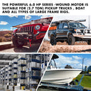 X - BULL 12V Electric Winch 12000LBS synthetic rope 4wd Jeep with winch cover - RnR Galore