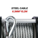 X - BULL Electric Winch 12V 5000LBS Wireless 15.2M Steel Cable ATV UTV 4WD Boat - RnR Galore