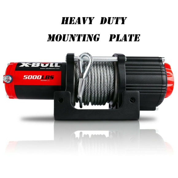 X - BULL Electric Winch 12V 5000LBS Wireless 15.2M Steel Cable ATV UTV 4WD Boat - RnR Galore