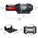X - BULL Electric Winch 4500LBS/2041KG Steel Cable Wireless Remote Boat ATV 4WD - RnR Galore