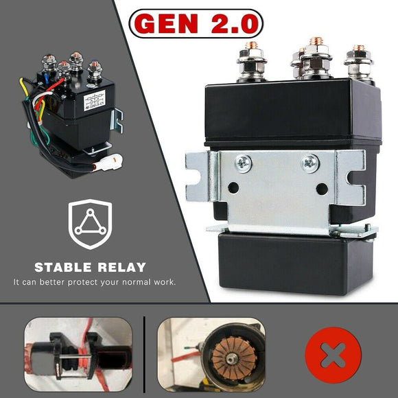 X - BULL Electric Winch 4500LBS/2041KG Steel Cable Wireless Remote Boat ATV 4WD - RnR Galore