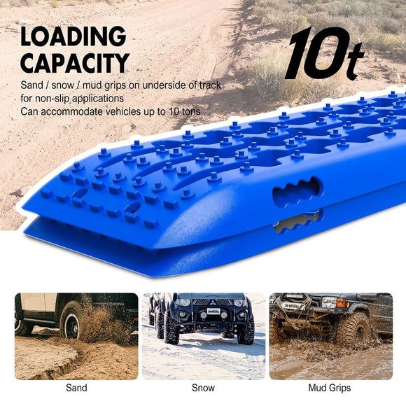 X - BULL Hitch Receiver 5T Recovery Receiver With 2PCS Recovery tracks Boards Gen2.0 Blue - RnR Galore