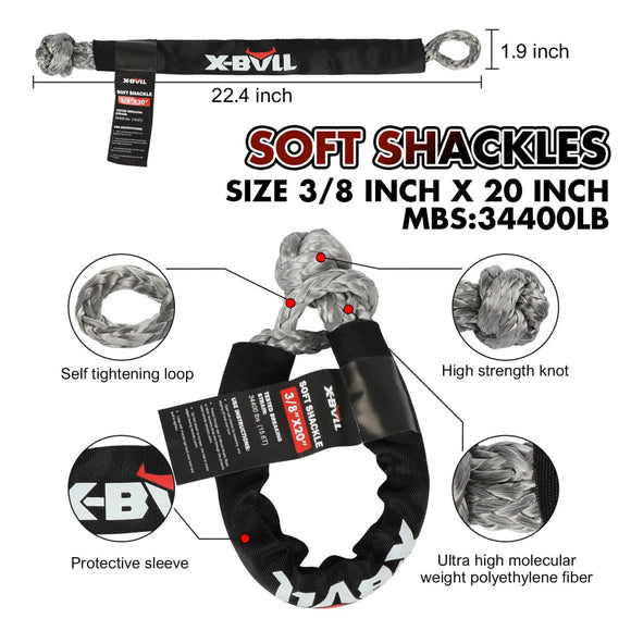 X - BULL Recovery Kit Kinetic Recovery Rope With 2PCS Recovery Tracks Gen2.0 Red - RnR Galore