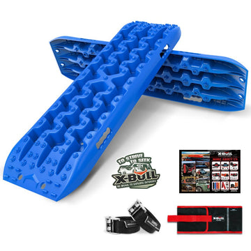 X - BULL Recovery tracks kit Boards 4WD strap mounting 4x4 Sand Snow Car qrange GEN3.0 6pcs blue - RnR Galore