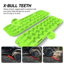 X - BULL Recovery tracks kit Boards Sand Mud Trucks 6pcs strap mounting 4x4 Sand Snow Car green GEN3.0 - RnR Galore