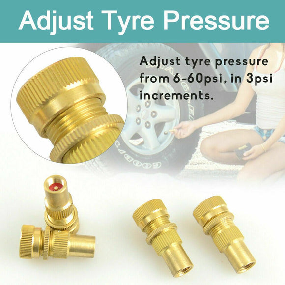 X - BULL Tyre Deflators Brass Air Deflator 0 - 60 PSI Tire Valve Core Tool Automatic - RnR Galore
