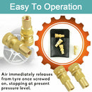 X - BULL Tyre Deflators Brass Air Deflator 0 - 60 PSI Tire Valve Core Tool Automatic - RnR Galore