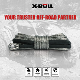 X - BULL Winch Rope 5.5mm x 13m Dyneema Synthetic Rope Tow Recovery Offroad 4wd4x4 - RnR Galore