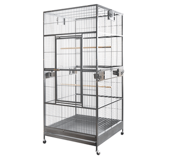 XXL 203cm Macaw Parrot Aviary Bird Cat Pet Cage On Wheels - RnR Galore