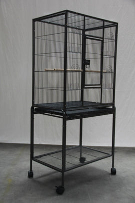 YES4PETS 135cm Bird Cage Parrot Aviary Pet Stand - alone Budgie Perch Castor Wheels - RnR Galore