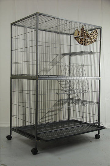 YES4PETS 2 X Platforms & 2 X Ladders For 140 cm Ferret Parrot Cat Bird Cage - RnR Galore