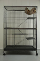 YES4PETS Pet 140cm 4 Level Bird Ferret Parrot Cage Aviary Cat Castor - RnR Galore