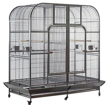 YES4PETS XXXL 185 cm Bird Cage Pet Parrot Aviary Perch Castor Wheel Removable Divider - RnR Galore