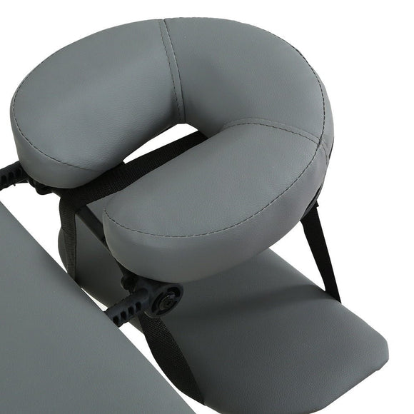 Zenses Massage Table 75cm 3 Fold Aluminium Beauty Bed Portable Therapy Grey - RnR Galore