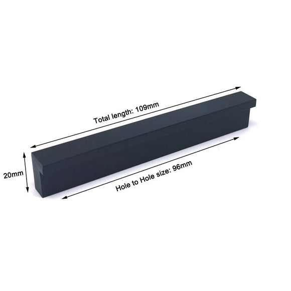 Zinc Kitchen Cabinet Handles Drawer Bar Handle Pull 96mm - RnR Galore