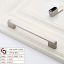 Zinc Kitchen Cabinet Handles Drawer Bar Handle Pull brushed silver color hole to hole size 160mm - RnR Galore